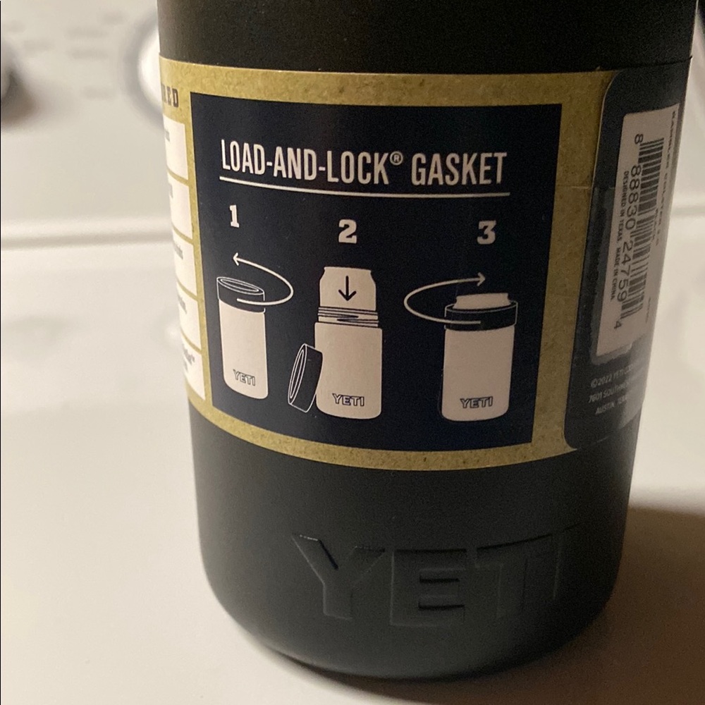 Yeti Black Rambler Colster Can Insulator & Mountable Custom Bottle Opener set. - Picture 3 of 12